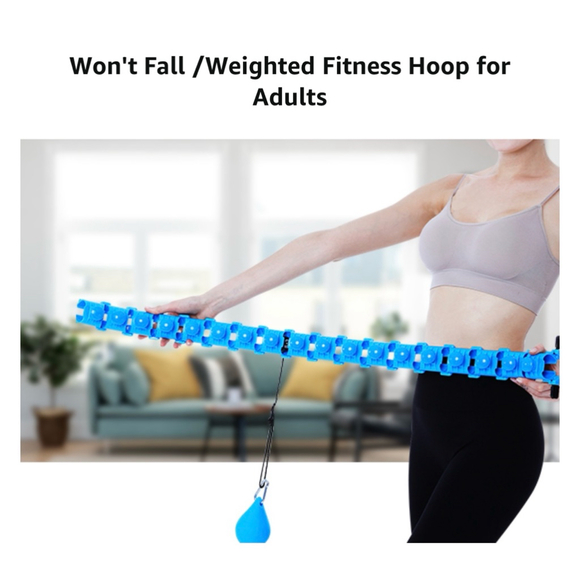 Smart Weighted Fit Hoop for Adults Weight Loss, 24 Detachable Knots (Pink) - Picture 8 of 11